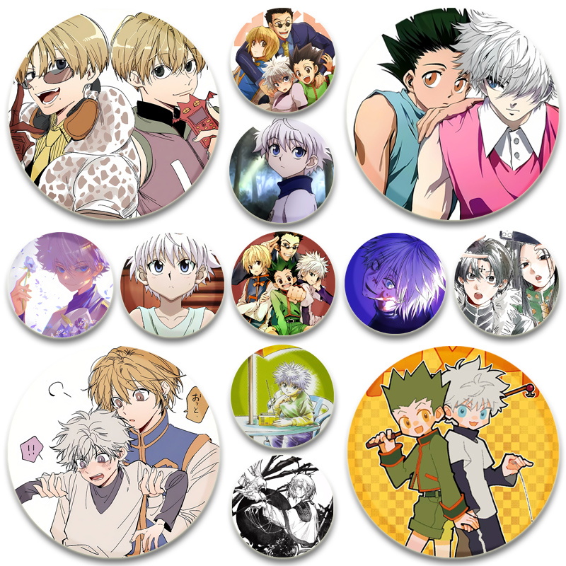 Cosplay Anime Killua Zoldyck - Hunter X Hunter Anime Broszka Okrągła
