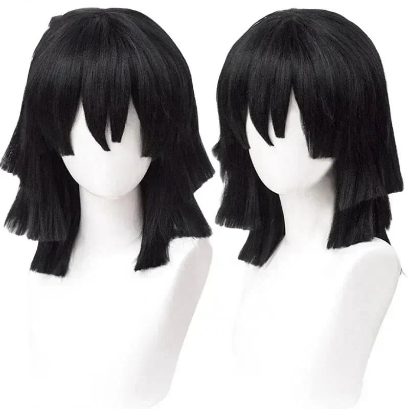 Cosplay Anime Black Hair - Peruka Cosplay Iguro Obanai 2026 Wysokiej
