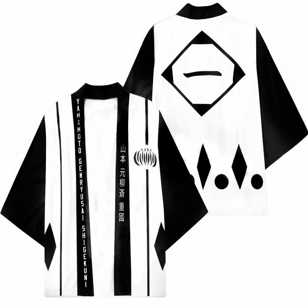 Bleach Captain Coat - Japoński Harajuku Kimono Anime Cosplay Szlafrok