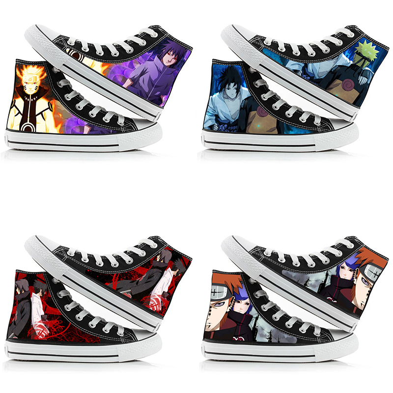 Anime Cosplay Girl Ideas - Buty płócienne Naruto Uzumaki za kostkę,