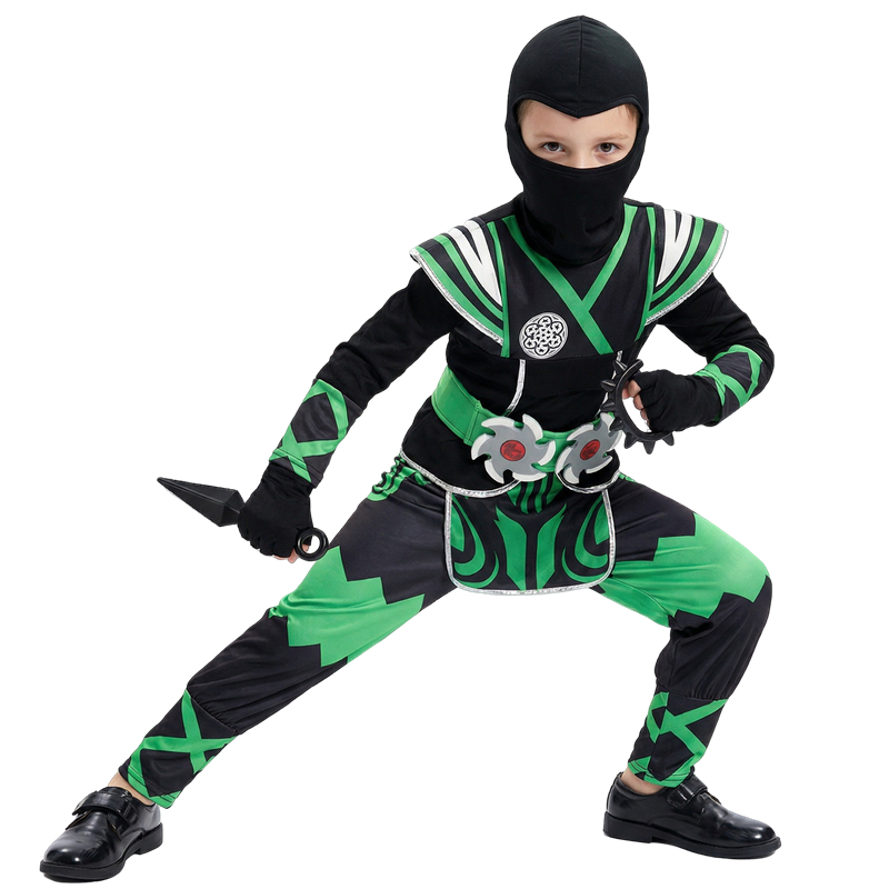 Kids Cosplay Anime - Zestaw Kostiumu Japońskiego Ninja dla Dzieci