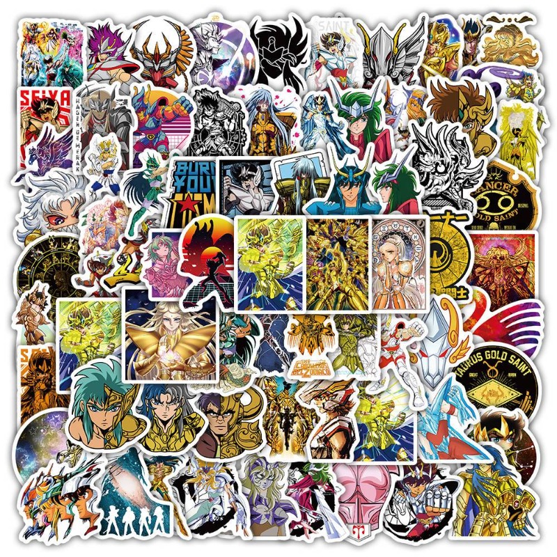 Anime Cosplay Diy - 101 szt. Naklejki Anime Saint Seiya,