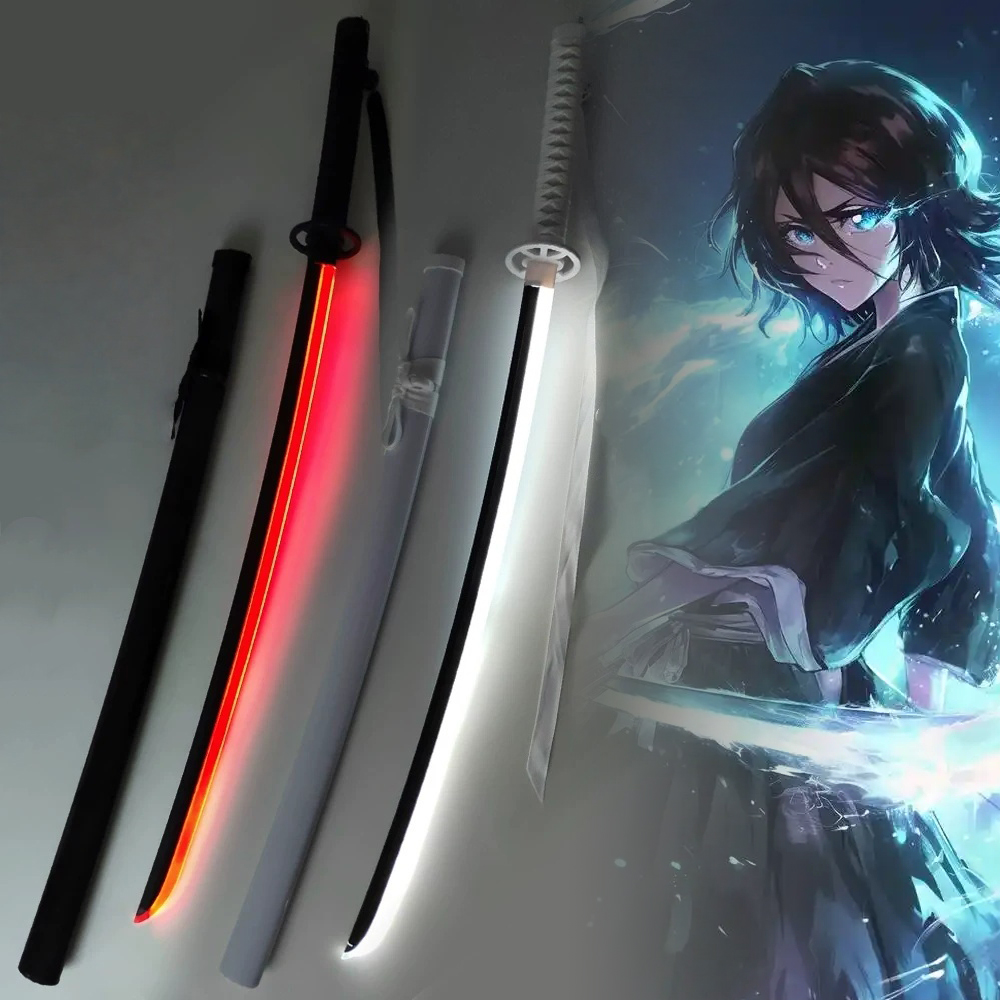 Anime Cosplay Real - 40-calowa Świecąca Katana Bleach LED Sztanga
