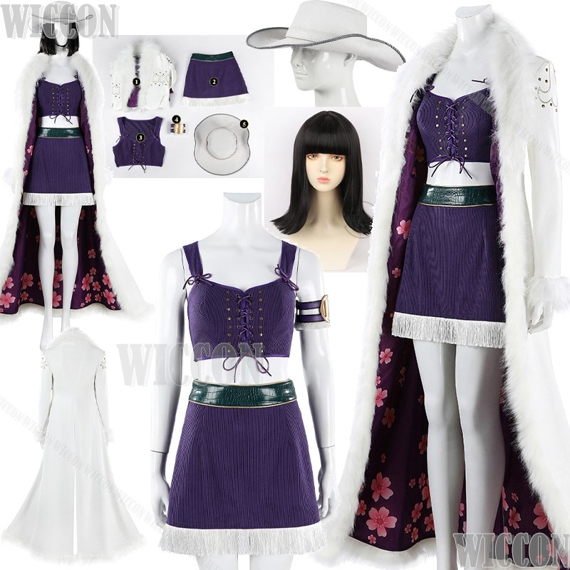 Cosplay Anime Black Hair - Kostium cosplay Nico z filmu anime,