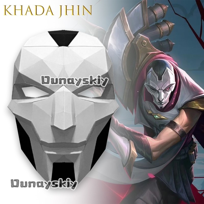Anime Cosplay Diy - Maska AKhada Jhin Oni DIY Papierowa