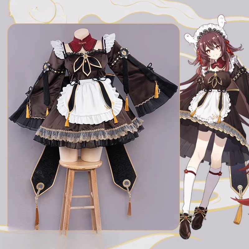 Anime Cosplay Kawaii - Gra Genshin Impact Hu Tao Strój
