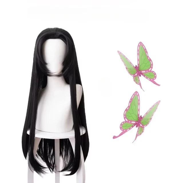 Cosplay Anime Black Hair - Peruka Anime Kochou Kanae Kimetsu no