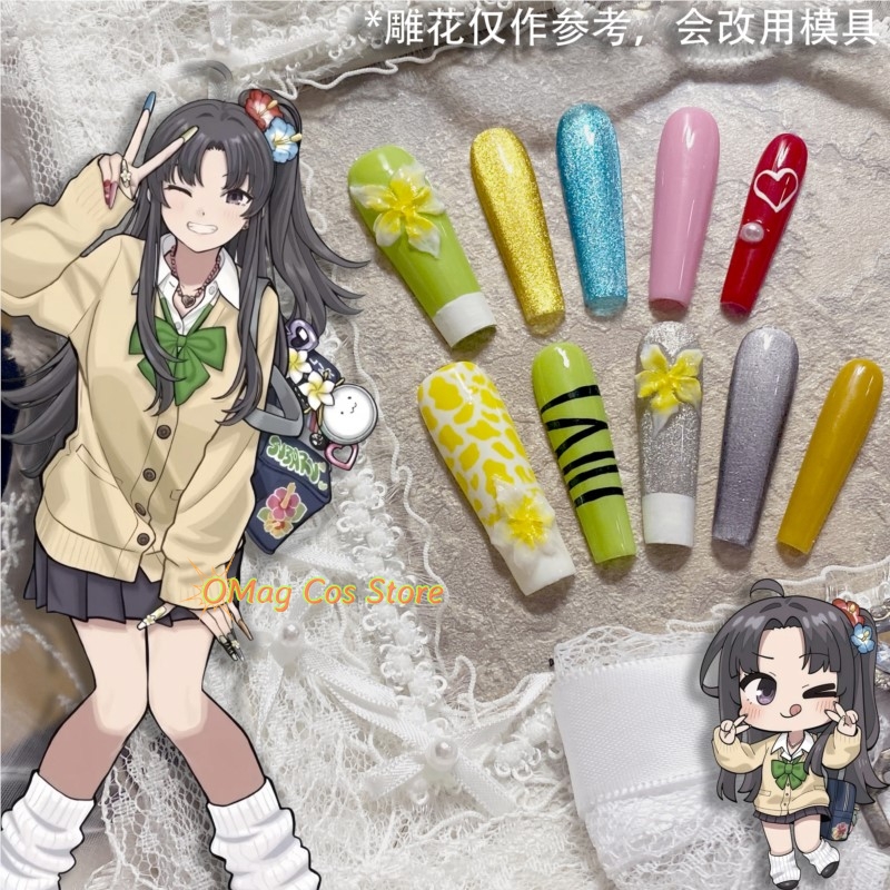 Anime Cosplay Japanese Girl - Sztuczne paznokcie Girls Band Cry Anon