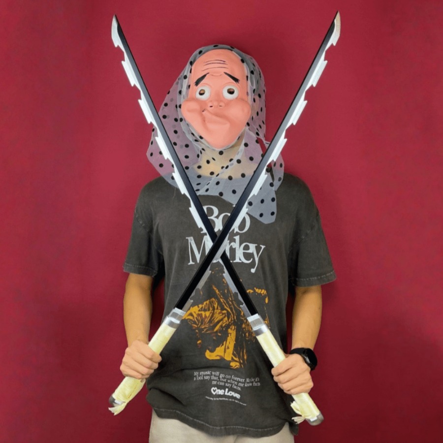 Anime Cosplay Real - 40-calowy miecz Demon Slayer Inosuke Katana