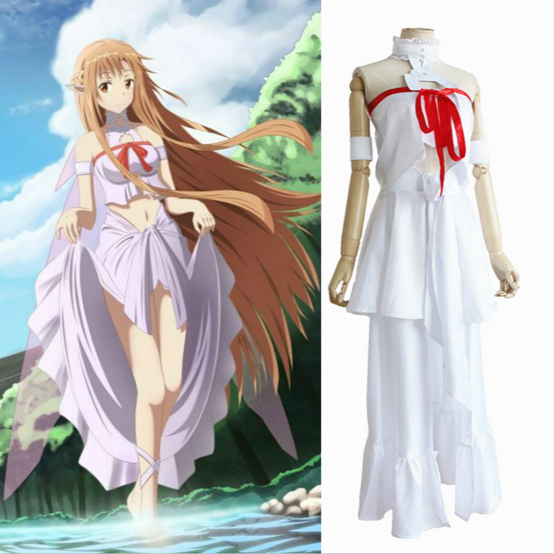 Sword Art Online Cape - Hot Halloween kostiumy Anime Yuuki Asuna