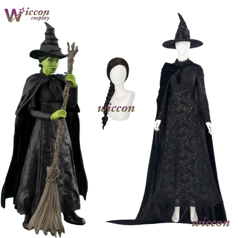 Kids Cosplay Anime - Kostium Cosplay YesoK Filmowa Elphaba Czarny