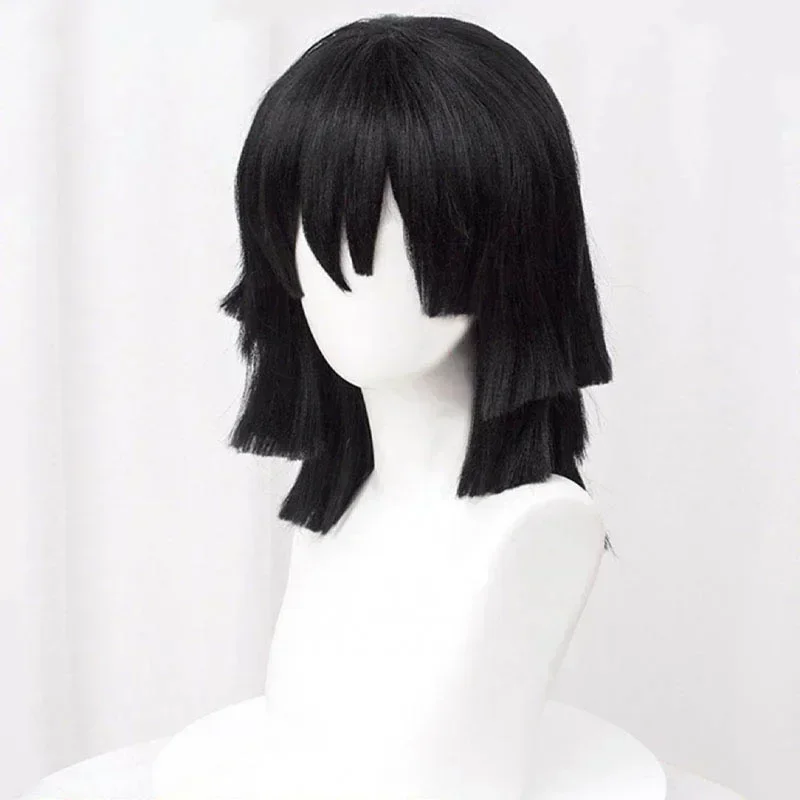 Peruka Cosplay Iguro Obanai 20 – Cosplay Anime Black Hair recenzja i cena
