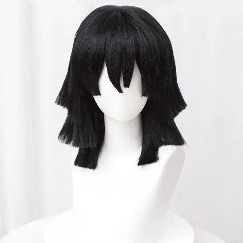 Peruka Cosplay Iguro Obanai 20 – Cosplay Anime Black Hair recenzja i cena