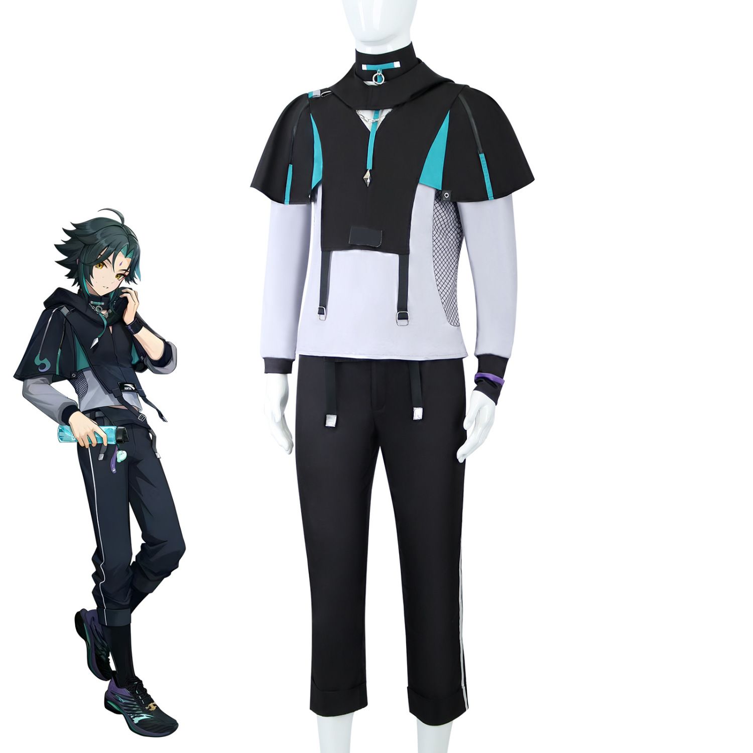 Kostiumy Halloween XIAO Gra Ge – Anime Cosplay Male recenzja i cena