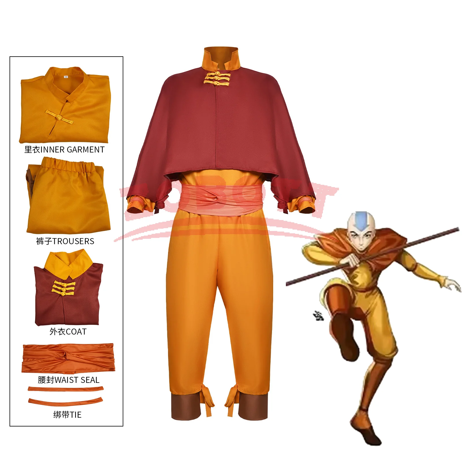 Kostium Cosplay Anime Aang Edy – Cosplay Avatar Anime recenzja i cena
