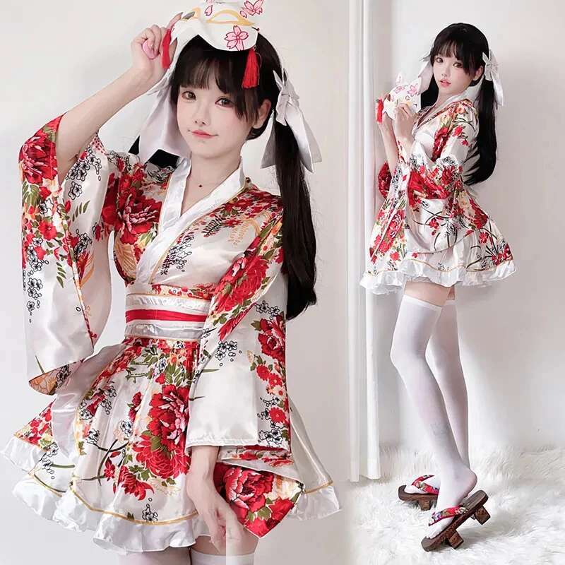 Japoński modyfikowany strój ki – Anime Cosplay Japanese Girl recenzja i cena