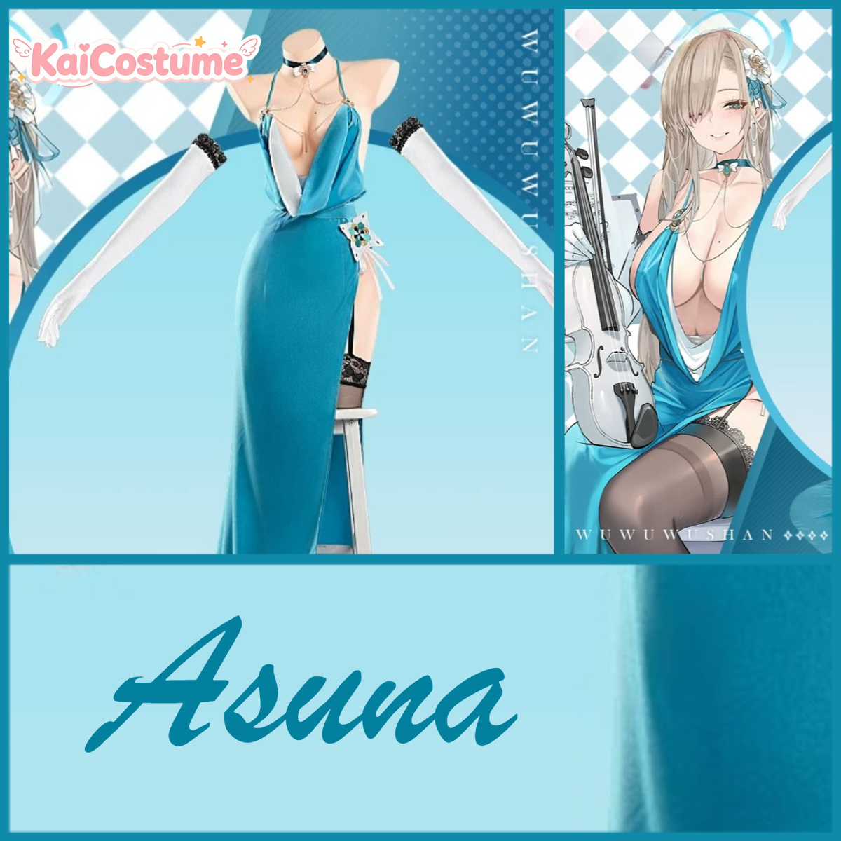 Blue Archive Asuna Suknia Wiec – Anime Cosplay Photo recenzja i cena