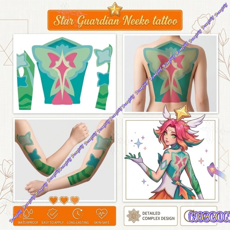 Tymczasowe tatuaże Star Guardi – Anime Cosplay Photo recenzja i cena