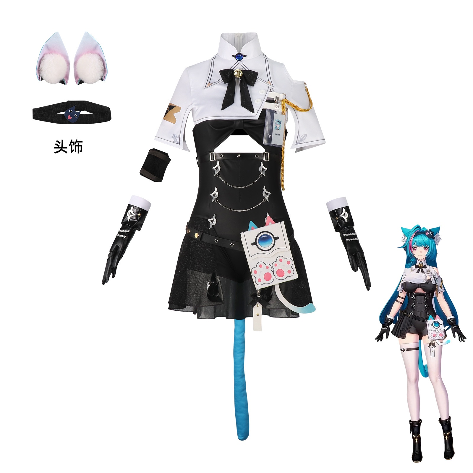 Peruka do cosplayu Mint z Neve – Convention Cosplay Anime recenzja i cena